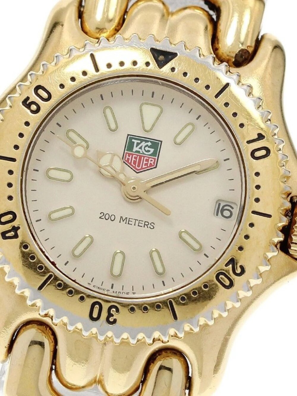 TAG HEUER S/el S94.708M Date beige Dial Quartz Ladies Watch